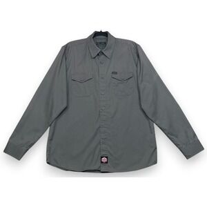 Dixxon Workforce Shirt Gray Large Long Sleeve